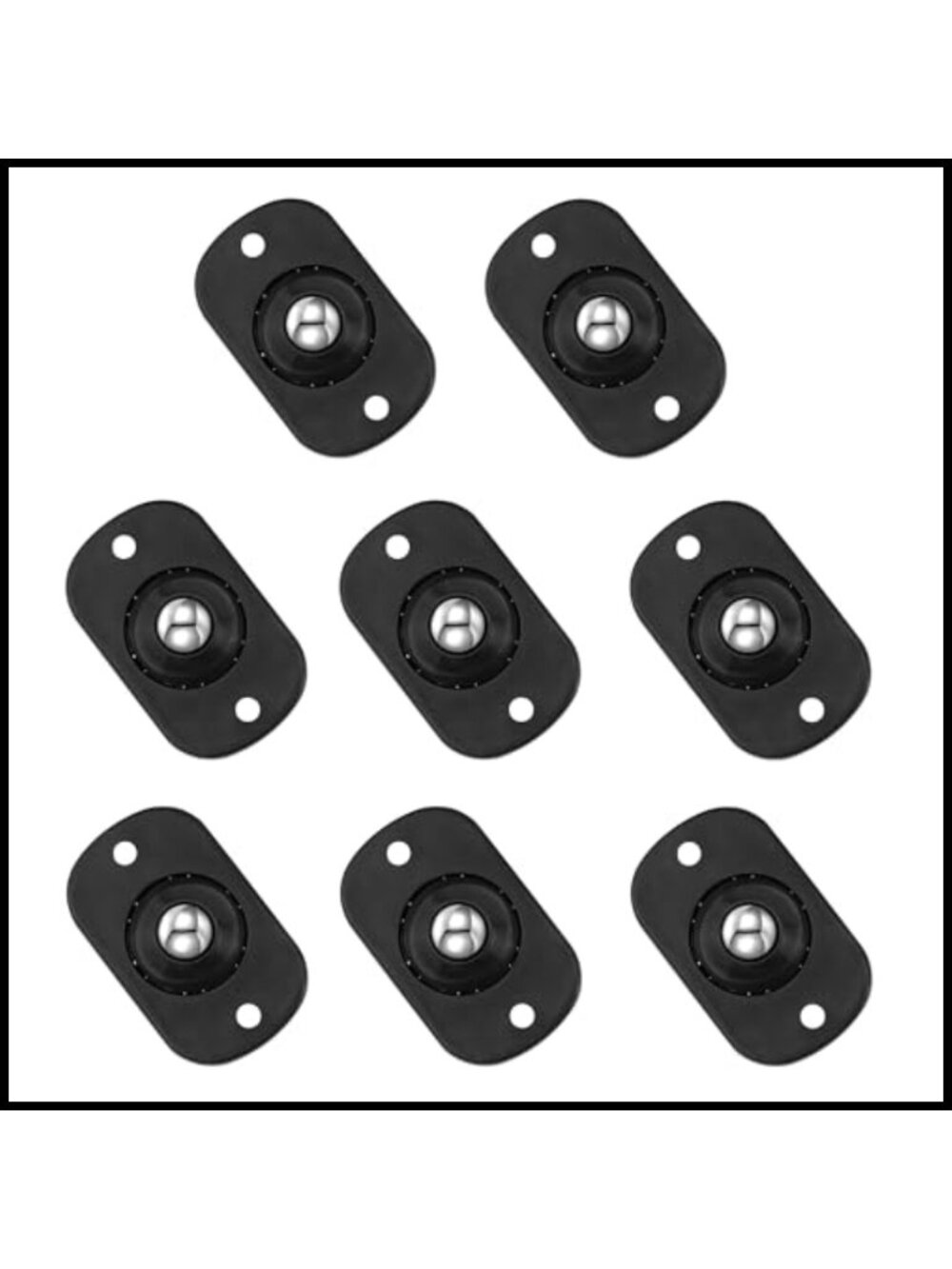 8 Pack Self Adhesive Caster Wheels 360 Swivel Mini Rollers for Appliances